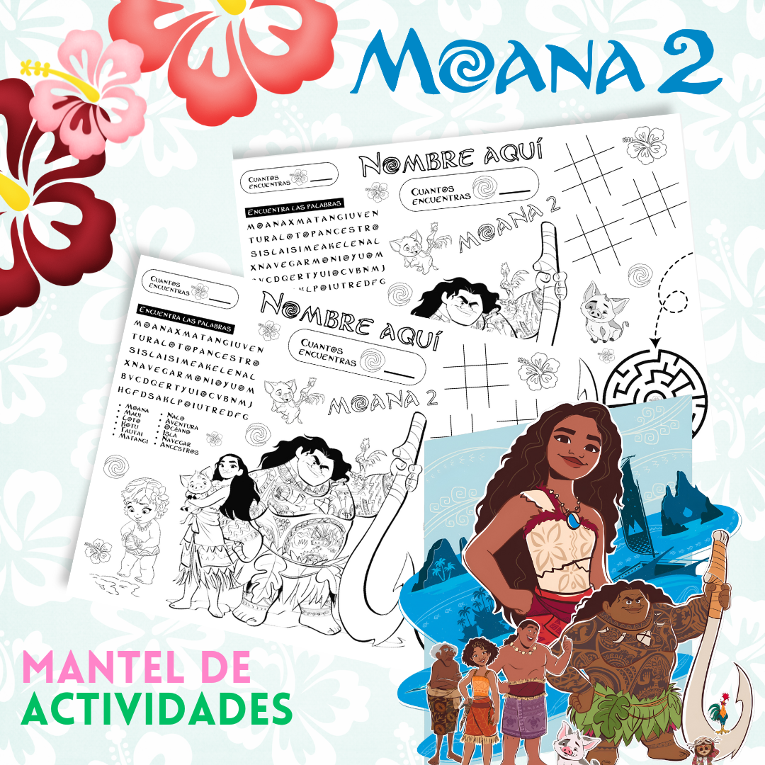 Mantel de actividades Moana 2
